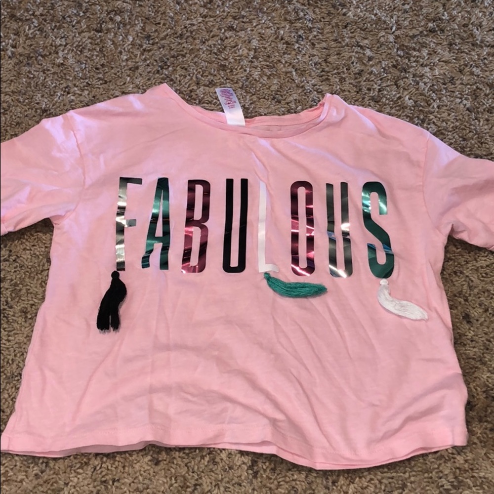 fabulous girls justice shirt size 10
